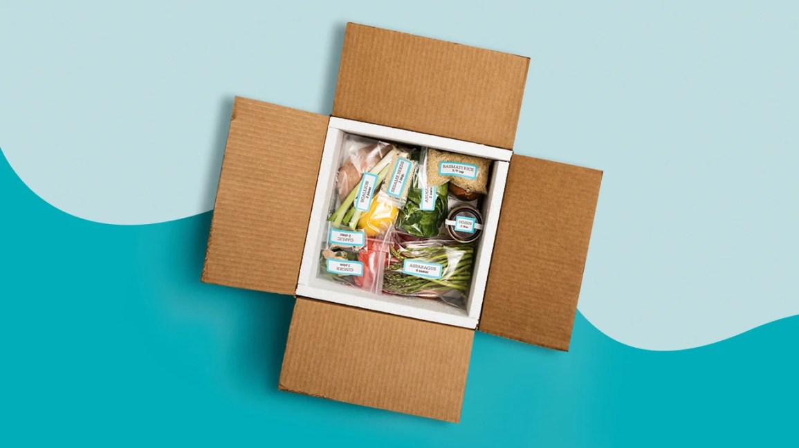 packaged meal in a box