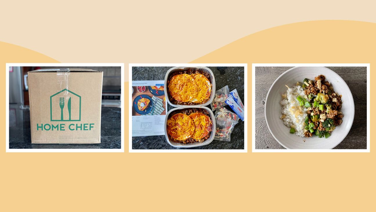 Collage of Home Chef meal kit review images